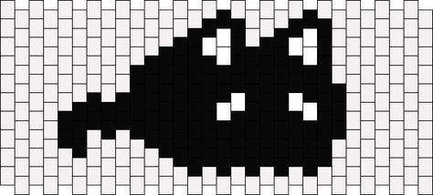 Crumpet's Kandi Patterns - Pony Bead Patterns for Kandi Cuffs | Perler Bead Patterns Omori Kandi Pattern, Kandi Wallet Pattern, Omori Kandi, Jack Skellington Mask, Kandi Cuff Patterns, Kandi Cuffs, Pony Bead Crafts, Graph Patterns, Kandi Ideas