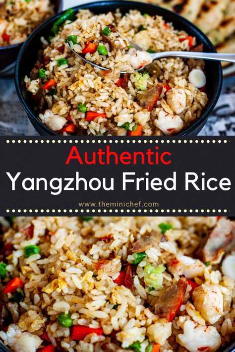 Fried Rice Authentic, Restaurant Fried Rice, Chao Fan, Yangzhou Fried Rice, Popular Chinese Dishes, Healthy Asian Recipes, Mini Chef, Food Asian, Travel China