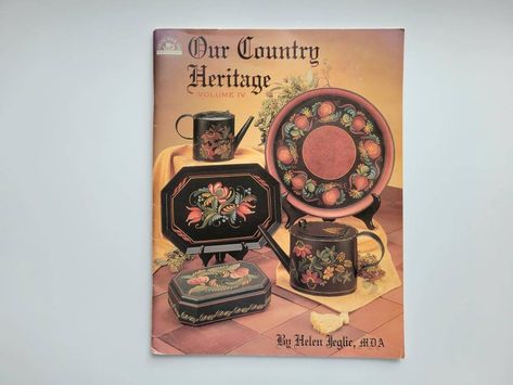 New in my #etsy shop: Our Country Heritage Volume IV Decorative Painting Pattern Booklet c. 1996 https://etsy.me/3GG1mMt #painting #no #paintingpattern #paintdesigns #vikingfolkart #decorativepainting #floralpainting #ourcountryheritage #heritagevolumeiv Tole Decorative Paintings, Decorative Painting Patterns, Painting Books, Tole Painting Patterns, Decorative Paintings, Painting Medium, Art Populaire, Painted Books, Tole Painting