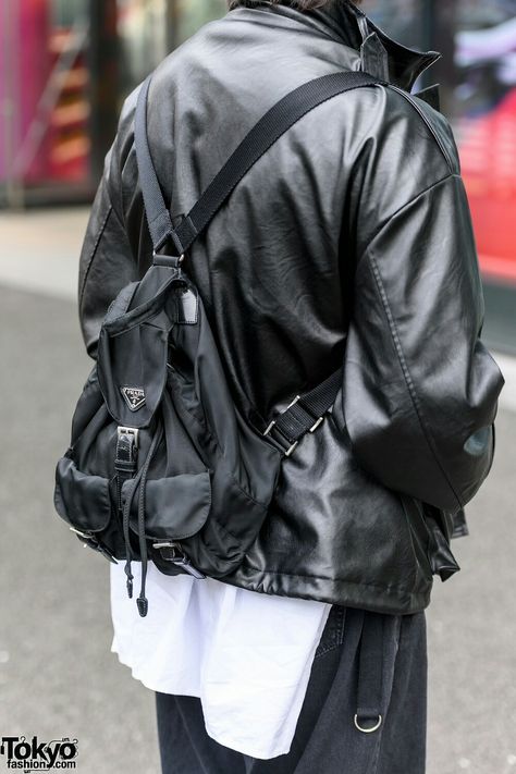 Prada Backpack, Asian Street Style, Tokyo Fashion, Prada, Tokyo, Street Style, Backpacks