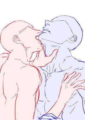 5 Base Drawing, Picking Up Someone Pose Drawing, How To Draw Without Lineart, Meltdown Aesthetic, Blood Splatter Reference Drawing Face, Gay Drawing Reference, Two People Reference Pose, Holding Chin Reference, Kissing Draw Reference