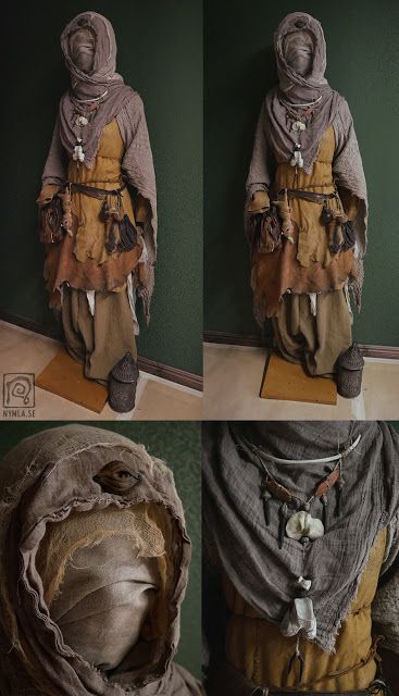 Post Apocalyptic Costume, Apocalyptic Clothing, Apocalyptic Fashion, Larp Costume, Idee Cosplay, Witch Costume, Medieval Clothing, Fantasy Costumes, Blonde Brunette