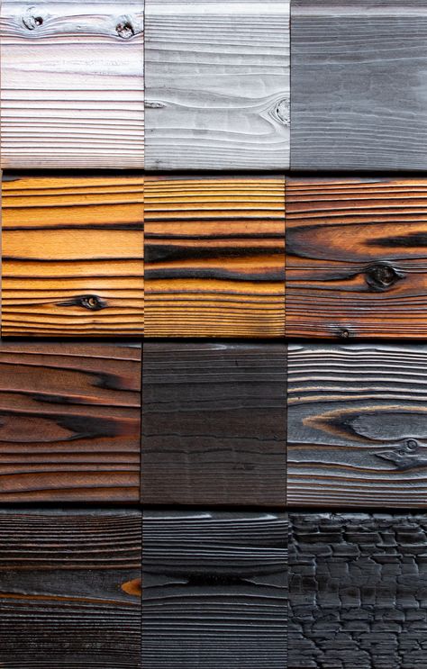 Shou Sugi Ban Siding, Charred Wood Siding, Fasad Design, Torch Wood, Charred Wood, Sugi Ban, Wood Colour, Shou Sugi Ban, Silver Wood