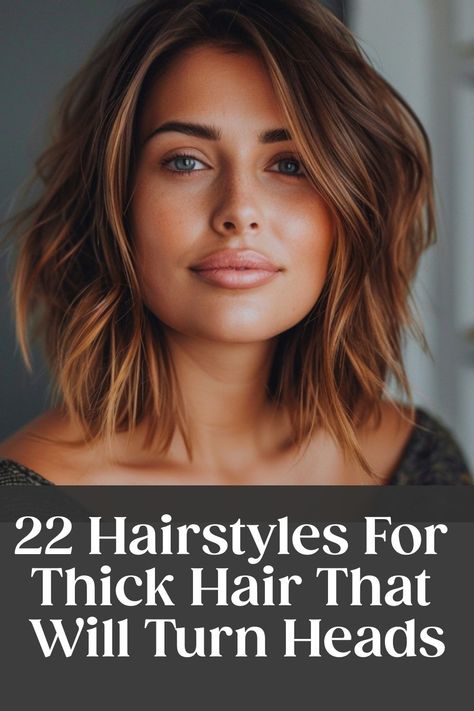 22 Hairstyles for Thick Hair That Will Flip Heads- #Hair #Hairstyles #Heads #Thick #Turn Check more at https://howcandothis.com/hairstyleideas/22-hairstyles-for-thick-hair-that-will-flip-heads/ Short Mum Hair, Women’s Haircuts For Thick Hair, Haircuts To Look Older, Low Maintenance Thick Haircut, Hairstyles For Thick Hair Natural, Fall 2024 Haircuts Women, Best Haircuts For Thick Straight Hair, Hair Styles Thick Hair Over 40, Haircuts To Grow Out Hair