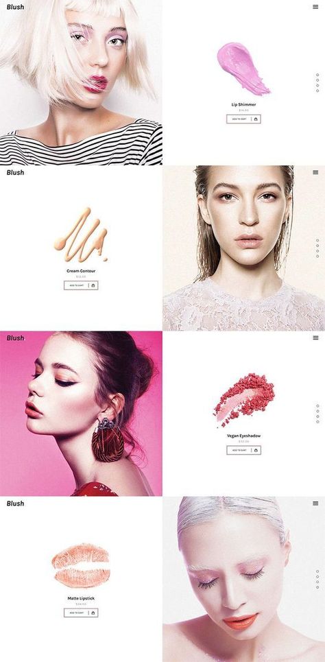 Mailing Design, Ux Inspiration, Makeup Lifestyle, Email Template Design, Email Design Inspiration, Product Showcase, Salon Business, Newsletter Design, Beauty Website