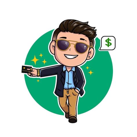 Cute crazy rich business men character | Premium Vector #Freepik #vector #business #gold #money #character Money Character, Rich Cartoon, Money Animation, Men Character, Business Card Icons, Money Logo, Business 101, Floral Business Cards, Person Drawing