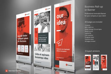 Business Roll-Up Vol. 14 #Sponsored , #design#clean#rollup#banner Pull Up Banner Design, Rollup Design, Standing Banner Design, Rollup Banner Design, Conference Banners, Tradeshow Banner, Roll Banner, Roller Banner, Banner Design Layout