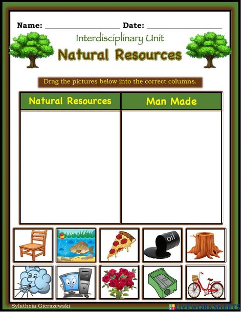 Natural Resources Worksheet, Recycling Lesson Plans, Natural Resources Activities, Recycling Lessons, Plurals Worksheets, Preschool Charts, Alam Sekitar, Science Quiz, Nonrenewable Resources