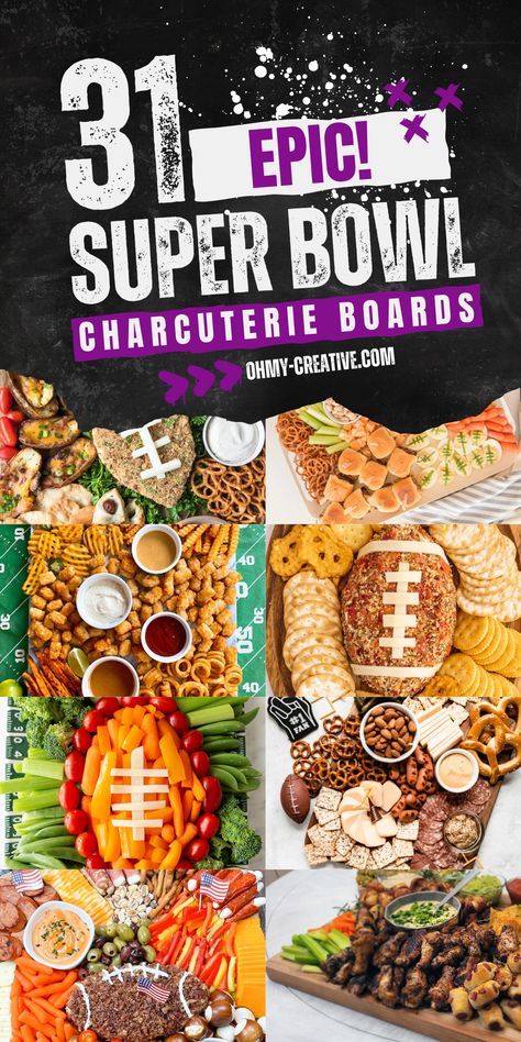 Here are 31 Super Bowl Charcuterie Boards that will make your game day snacks fun and easy to enjoy! They look amazing and require minimal effort, making them a fantastic choice for any game day celebration. From classic cheeses and meats to themed snacks shaped like footballs, each board is designed to make your Super Bowl celebration more fun. No matter which team you're cheering for, these boards will be a winning addition to your party spread! #SuperBowlCharcuterie #CharcuterieBoards Super Bowl Snack Board, Easy Football Charcuterie Board, Football Snack Board, Football Cheese Board, Super Bowl Charcuterie, Football Game Snacks, Themed Snacks, Best Party Appetizers, No Cook Appetizers