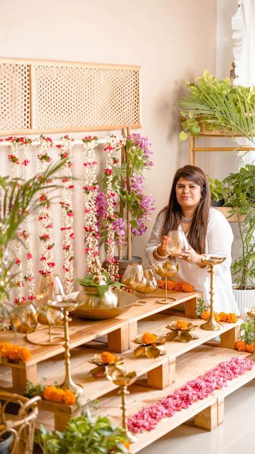 Sumati Jumrani on Instagram: "Super excited for Gannu's aagaman this year🥰 Can't wait for his arrival anymore🎉
Here's how we created this Ganesha setup last year with decorative products from @shoppers_stop 🌸

Wooden pallets used in creating steps are from @goboho.decor 

We will post more videos from this year soon. Meanwhile you can enjoy and take inspo from our Ganesha posts from last year🙏

Shot by @yash_chokshi 🎥

(Ganpati setup, Ganesha, Ganpati pandal, Ganpati decor, ganesh chaturthi)" Ganpati Pandal, Ganpati Decor, Ganesh Chaturthi, Waiting For Him, Wooden Pallets, Super Excited, Ganesha, Diwali, This Year