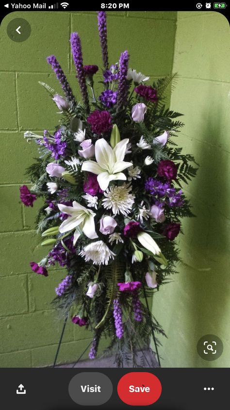 Masculine Floral Arrangements, Standing Spray, Casket Flowers, Fake Flower Arrangements, Sympathy Arrangements, Grave Flowers, Casket Sprays, Large Flower Arrangements, Cemetery Decorations