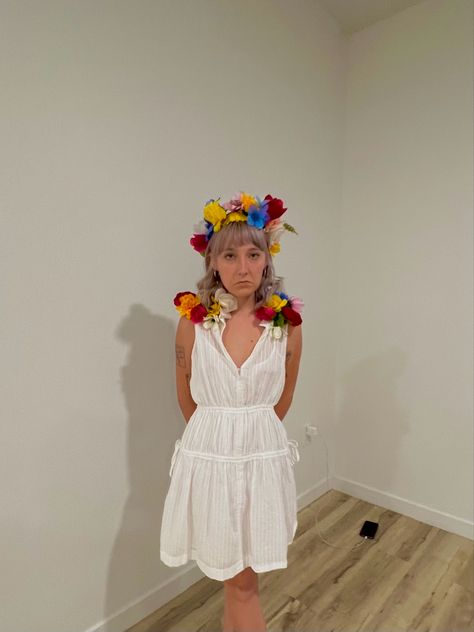 May Queen Midsommar Costume, May Queen Costume, Midsommar Costume, Midsummer Costume, Midsommar May Queen, May Queen, Queen Costume, Halloween Inspo, Halloween 2024