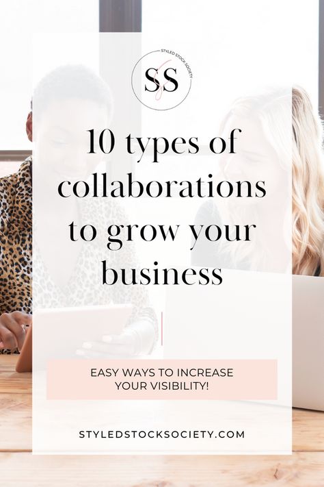 10 Types of Collaborations to Grow Your Business https://styledstocksociety.com/10-types-of-collaborations/ Business Collaboration Ideas, Small Business Collaboration Ideas, Business Collaboration, Startup Tips, Nomad Life, Business Marketing Plan, Branding Resources, Sales Tips, Brand Loyalty