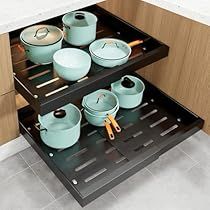 Under Sink Storage Kitchen, Kitchen Cabinets Pantry, Pull Out Kitchen Cabinet, White Bathroom Storage, Pull Out Cabinet, Under Kitchen Sink Organization, Pot Organization, Slide Out Shelves, Small Kitchen Cabinets