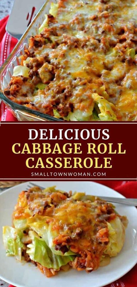 Casserole Healthy, Cabbage Casserole Recipes, Cabbage Roll Casserole, Desayuno Keto, Stuffed Cabbage Rolls, Beef Dinners, Cabbage Roll, Stuffed Cabbage, Beef Casserole Recipes