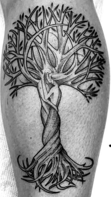 Intertwined Tree Tattoo, Family Tree Tattoo For Men, Tree Heart Tattoo, Yggdrasil Tattoo, Feather With Birds Tattoo, Tree Tattoo Men, Libra Art, Majestic Tree, Family Tree Tattoo