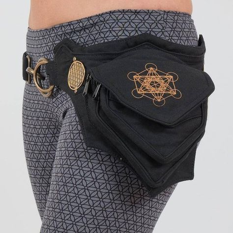 Festival Belt Utility Belt festival hip bag sacred geometry | Etsy Metatrons Cube Sacred Geometry, Steampunk Belt, Steampunk Bag, Thigh Bag, Hip Pouch, Festival Belt, Metatrons Cube, Seed Of Life, Waist Pouch