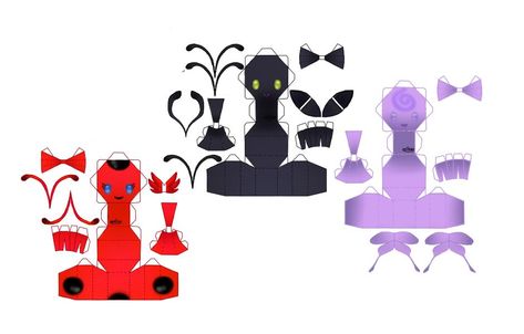 Papercraft Miraculous Ladybug-Tikki,Plagg and Nuru by SaylinaLove on DeviantArt Ladybug Paper Craft, Miraculous Kwami, Alya Miraculous, Miraculous Ladybug Toys, Miraculous Ladybug Party, Tikki Y Plagg, Ladybug Crafts, Anime Paper, Paper Toys Template