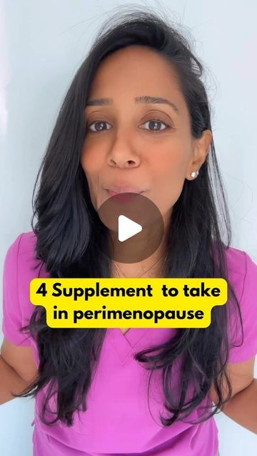 Dr. Poonam Desai| Longevity Expert on Instagram: "4 supplements to consider taking in perimenopause

For many people this could mean in your 30s and 40s 

Always talk to your doctor before you start a supplement 

Comment “hi” to get my favorite magnesium glycinate brand! 

#health #menopause #perimenopause #longevity" Premenopausal Supplements, Vitamins For Menopausal Women, Best Vitamins For Women Over 40, Perimenopausal Supplements, Perimenaupose Symptoms, Good Vitamins For Women, Healthy Vitamins, Minimalist Skincare, Low Estrogen