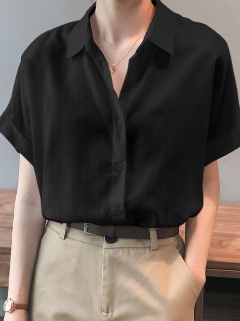 Intern Fits, Summer Academia, Casual Shirt Look, Collared Shirt Outfits, Black Button Up Shirt, Shirt Outfit Men, Minimalist Fashion Men, Shirt Dress Outfit, Men Stylish Dress