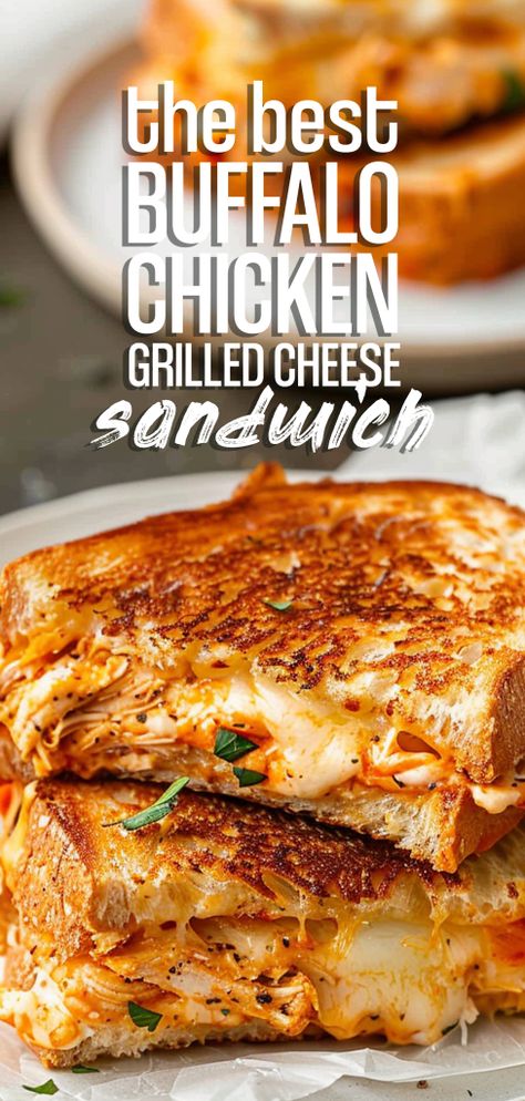 Buffalo Chicken Grilled Cheese Sandwiches [25 Minutes] – Chasety Gourmet Toasted Cheese Sandwich, Blackstone Grilled Cheese Recipes, Griddle Grilled Cheese, Buffalo Chicken Panini Recipes, Grownup Grilled Cheese, Popular Sandwich Recipes, Pulled Chicken Grilled Cheese, Grilled Sandwiches Recipes, Spicy Grilled Cheese Sandwich