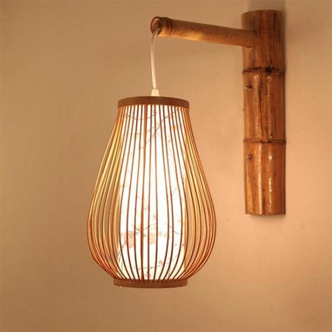 Dimensions: Height: 26CM; Width: 20CM Notes: Considering the security of shipping,bulb is not included.( Advice: Energy-saving LED bulbs, incandescent bulb, that recommended max light bulb power:  60W.) Japanese Room Decor, Lantern Japanese, نباتات منزلية, Japanese Room, Japanese Home Decor, Bamboo Light, Warm Home Decor, Guest Toilet, Wooden Pendant Lighting