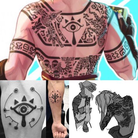 Back Tattoos For Guys Upper, Final Fantasy Tattoo, Bleach Painting, Cyberpunk Tattoo, Zelda Tattoo, Tattoo Neck, On Tattoo, M Tattoos, Rune Tattoo