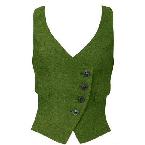 PRICES MAY VARY. Wool blend Imported Button closure High quality polyester, soft, resistant washing and durability are high quality,is not easy to wrinkle and fade Button closure，Women's Waistcoat Vest with Two Functional Pockets.The Features in Full Lining, V-Neck, Sleeveless,Button Up Design A variety of colors can be selected, no color shows different charm, strong dimensional stability Suitable for offices, waiters, work, steampunk themes, rock parties, Halloween, fashion shows, leisure, con Vest Button Up, Kurti Jackets For Women, Button Clothes Design, Steampunk Fashion Women Everyday, Sleeveless Button Up, Button Up Vest Outfits For Women, Dark Green Suit Women, Vest Looks Women Style, Women Vest Suit