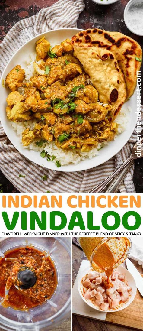 Indian Chicken Vindaloo is made wonderfully spicy and tangy with ginger, cumin, cardamom, garam masala, and brown sugar in a rich sauce. Chicken Vindaloo Recipe, Vindaloo Sauce, Vindaloo Curry, India Recipes, Vindaloo Recipe, Turkey Dinners, Chicken Vindaloo, Indian Chicken Recipes, Food Indian