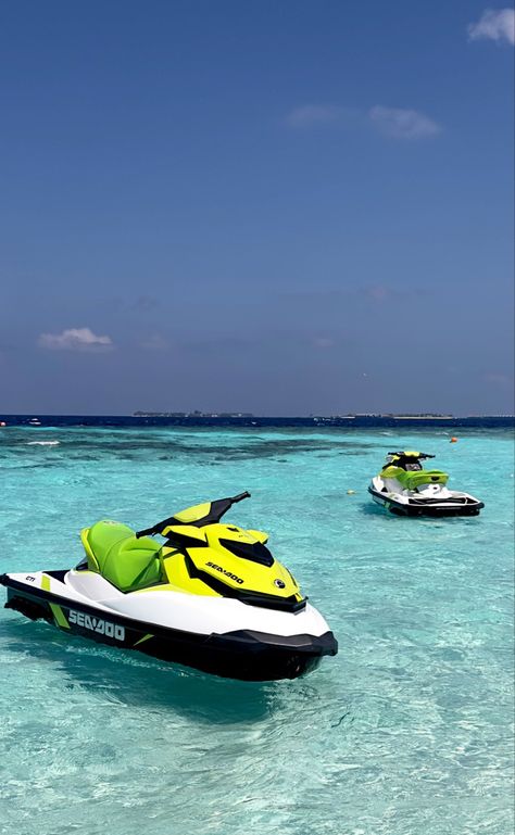 #maldives #jetski #aesthetic Maldives Jet Ski, Water Sports Aesthetic, Baecation Aesthetic, Jetski Aesthetic, Jet Ski Aesthetic, Beach Jetski, Maldives Aesthetic, Summer Smell, Ski Aesthetic