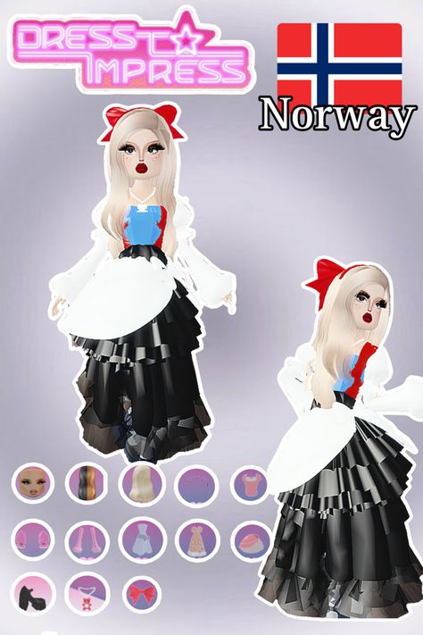 • 🏵️ • - #fyp #dti #dresstoimpress #dress #to #impress #roblox #dtiideas #aesthetic #outfitideas #dresstoimpressideas #idea #board #pin #robloxpin #robloxdti #robloxdresstoimpress Your Culture Dress To Impress, Norway Culture, Game Outfit, Dti Fits, Board Pin, Toca Life, Idea Board, First Language, Themed Outfits