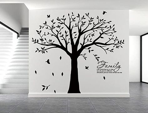 Displaying Family Pictures, Family Tree Wall Decor, Photo Frame Tree, Tree Wall Decals, Family Tree Photo, Family Tree Wall Decal, Family Tree Wall, Wall Decor Decals, Tree Wall Stickers