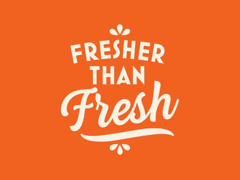 Freshy Fresher Fresh by Jacob Boyles #Design Popular #Dribbble #shots Fresh Typography Design, Freshers Day, Fresh Typography, Church Branding, Drawing Letters, Red House, Brand Identity Design, Fonts Design, Typography Design