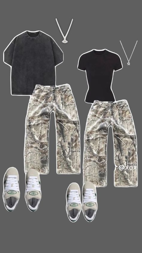 camo fits Y2k Camo Outfits, Camo Outfit Ideas, Cute Camo Outfits, Camo Outfit, Camouflage Outfits, Camo Outfits, Dance Outfits, Matching Outfits, Matching Sets