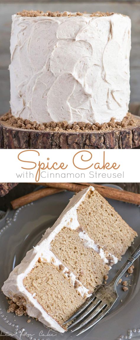 Cinnamon Streusel Cake, Cake Flavours, Autumn Treats, Spiced Cake, Streusel Cake, Spice Cake Recipes, Cinnamon Cream Cheese, Apple Crumb, Cinnamon Streusel