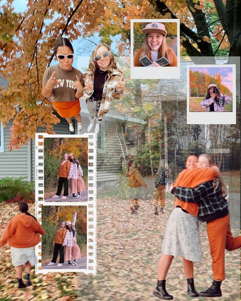 Fall Yearbook Spreads, Instagram Scrapbook, Fall Collage, Yearbook Spreads, Yearbook Layouts, Yearbook Pages, Autumn Instagram, Fall Scrapbook, Insta Inspo