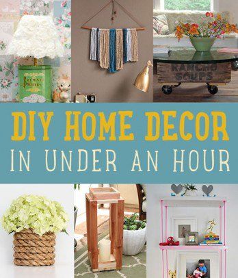 DIY Home Decor Crafts You Can Make in Under an Hour Home Decor Crafts, Diy Simple, Diy Decor Crafts, Diy Crafts For Home Decor, Easy Home Decor, Décor Diy, Diy Home Decor Projects, Easy Diy Crafts, Diy Home Crafts