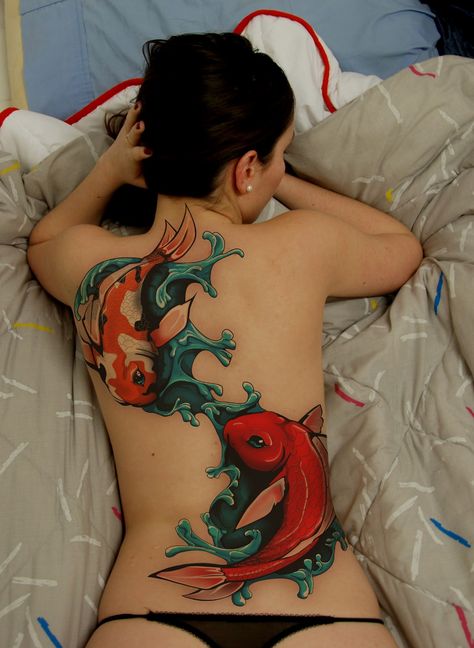 Coy Fish Tattoos, Japanese Koi Fish Tattoo, Tato Ikan Koi, Koi Tattoo Design, Ikan Koi, Koi Tattoo, Koi Fish Tattoo, Carpe Koi, Rosen Tattoo