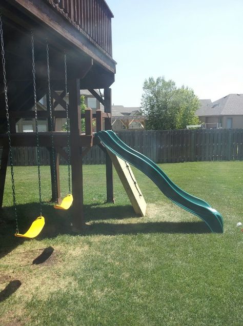 Swings Under The Deck, Under Deck Playground, Under The Deck Play Area For Kids, Swings Under Deck, Under Deck Play Area Kids, Play Area Under Deck, Under Deck Play Area, House Playground, Traditional Family Rooms