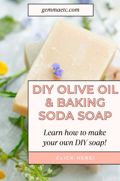 DIY Olive Oil And Baking Soda Soap Recipe. Want to know how to make your own baking soda and olive oil soap? What are the benefits of using the soap? Diy Olive Oil, Edible Recipes, How To Make Soap, Diy Soap Recipe, Make Soap, How To Make Oil, Soap Recipe, Infused Olive Oil, Olive Oil Soap