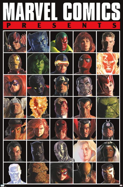 X-men Poster, Grid Poster, Poster Marvel, Grid Wall, Superhero Poster, Poster Sizes, Marvel Posters, Trends International, Wall Posters