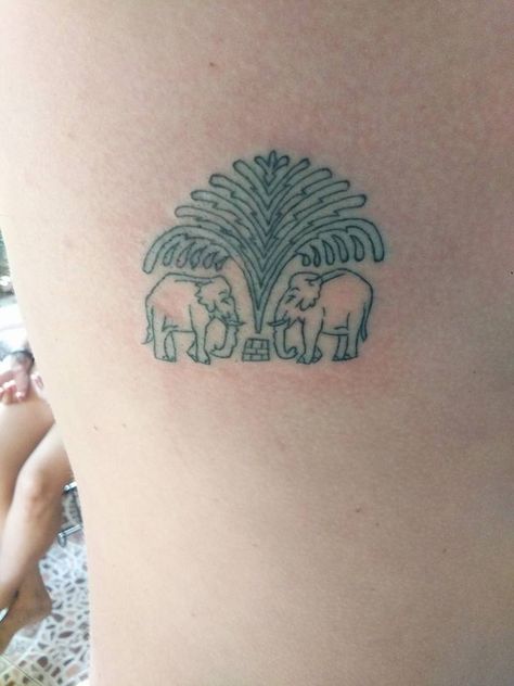 Elephant Thailand, Thailand Tattoo, Thailand Elephants, Bamboo Tattoo, Thai Tattoo, Phi Phi Island, Elephant Tattoo, Elephant Tattoos, Foot Tattoo