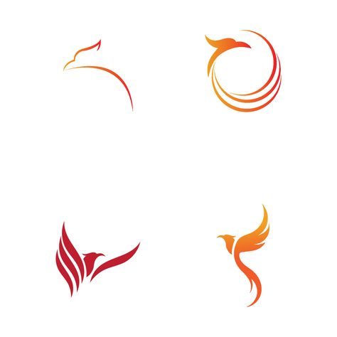 Chinese Phoenix Illustration, Phoenix Logo Symbols, Element Oc, Phoenix Minimalist, Fenix Art, Fenix Logo, Phoenix Silhouette, Phoenix Logo Design, Phoenix Symbol