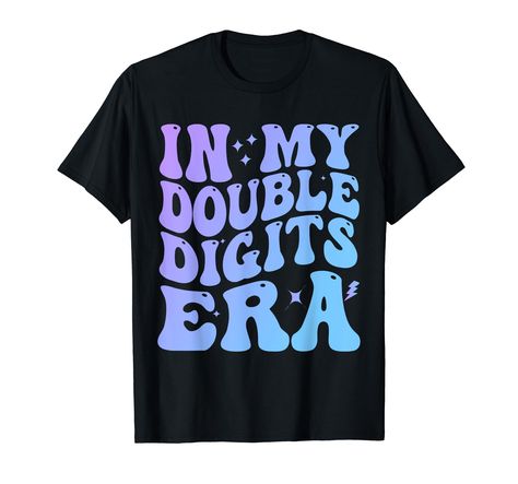 PRICES MAY VARY. In My Double Digits Era 10th Birthday Version Groovy Retro Design is awesome 10th birthday gifts idea, apparel on birthday party for daughter, girl, kid. Makes the perfect 10th bday gifts idea for Kids. Ten Year Old Girl Birthday Gifts. Grab this Funny birthday Design as a great 10th Birthday gifts for 10 year old girls. Happy 10th birthday present for children, boys, girls, daughter, granddaughter, niece,. Perfect 10 birthday decorations party supplies for boys girls. Lightweig 10 Year Birthday Party Ideas For Girl, 10 Birthday Decorations, Double Digit Birthday Ideas, Bday Party Boy, Ten Year Old Girl, 10th Birthday Girl, Swiftie Party, Birthday Girl T Shirt, Girls Birthday Party Themes