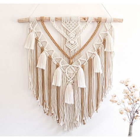 Cortina Boho, Bohemian Crafts, Deco Boheme Chic, Boho Macrame Wall Hanging, Macrame Headboard, Handmade Wall Decor, Bohemian Wall Decor, Large Macrame Wall Hanging, Deco Boheme