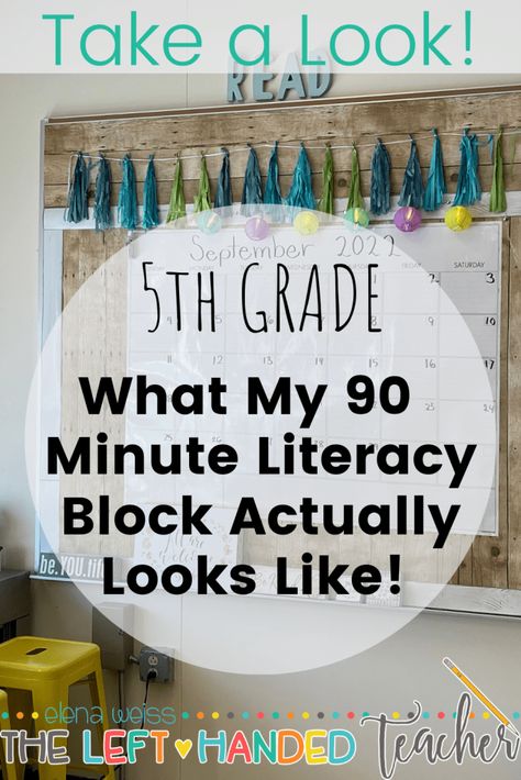 My 90 Minute ELA Block in 5th Grade - The Left-Handed Teacher Fifth Grade Writing, Grouping Students, 5th Grade Ela, 5th Grade Writing, Teaching 5th Grade, Writing Rubric, Ela Classroom, Text Evidence, 6th Grade Ela