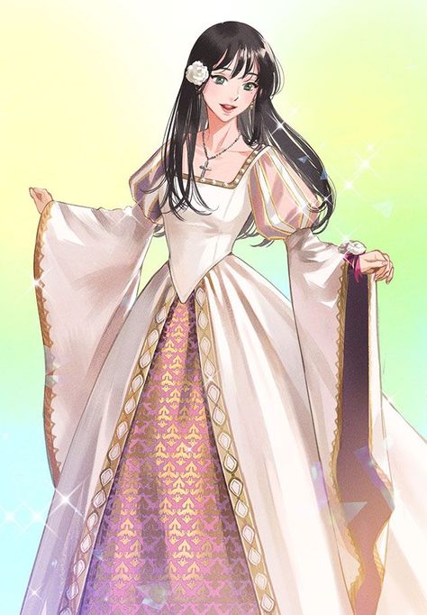 Oc Insert, Princess Oc, Novel Illustration, Gaun Abad Pertengahan, Vestidos Anime, Medieval Princess, Persona Anime, Dress Drawing, Medieval Dress