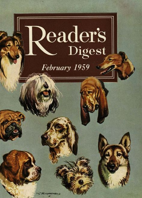 Readers Digest Books, Animal Magazines, Readers Digest, New Template, 100th Anniversary, Vintage Magazines, Vintage Art Prints, Reading Books, Classic Books