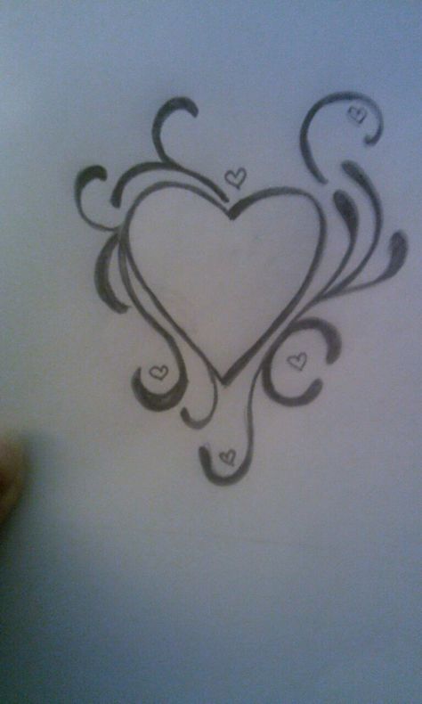 Cool Y2k Drawings Easy, Heart Y2k Drawing, Heart With Ribbon Drawing, Y2k Heart Drawing, Fancy Heart Drawing, Pretty Heart Drawing, Drawing Ideas Easy Doodles Y2k, Easy Drawings Heart, Y2k Drawing Sketch Easy