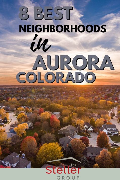 Steller Real Estate in Aurora CO lays out the top 8 best neighborhoods and communities in Aurora Colorado - Where to live in Aurora Colorado. Colorado Neighborhood, Colorado Aesthetic, Where To Live, Colorado Towns, Aurora Colorado, Colorado Living, Fishing Dock, Outdoor Lover, Travel Info